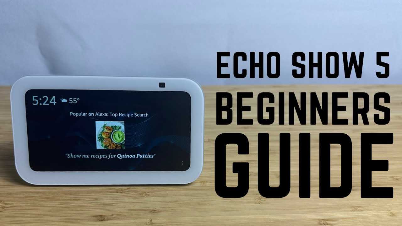 amazon echo show 5 instruction manual
