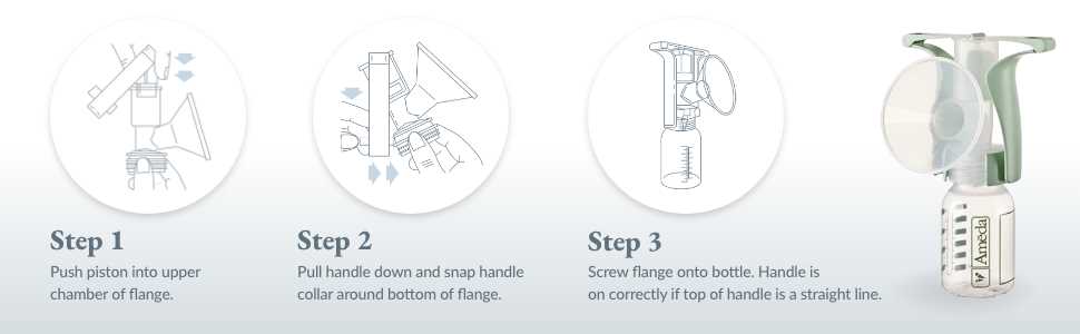 ameda one hand manual breast pump instructions