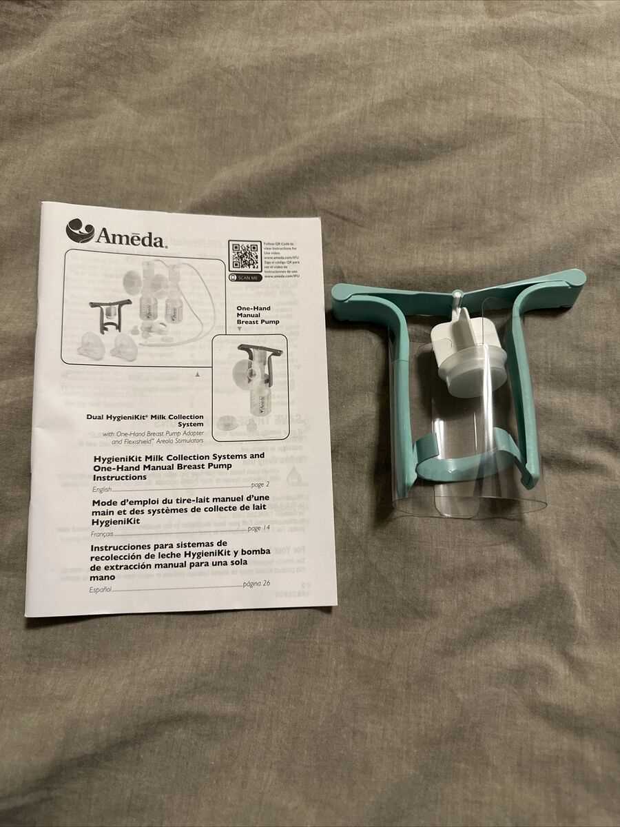 ameda one hand manual breast pump instructions