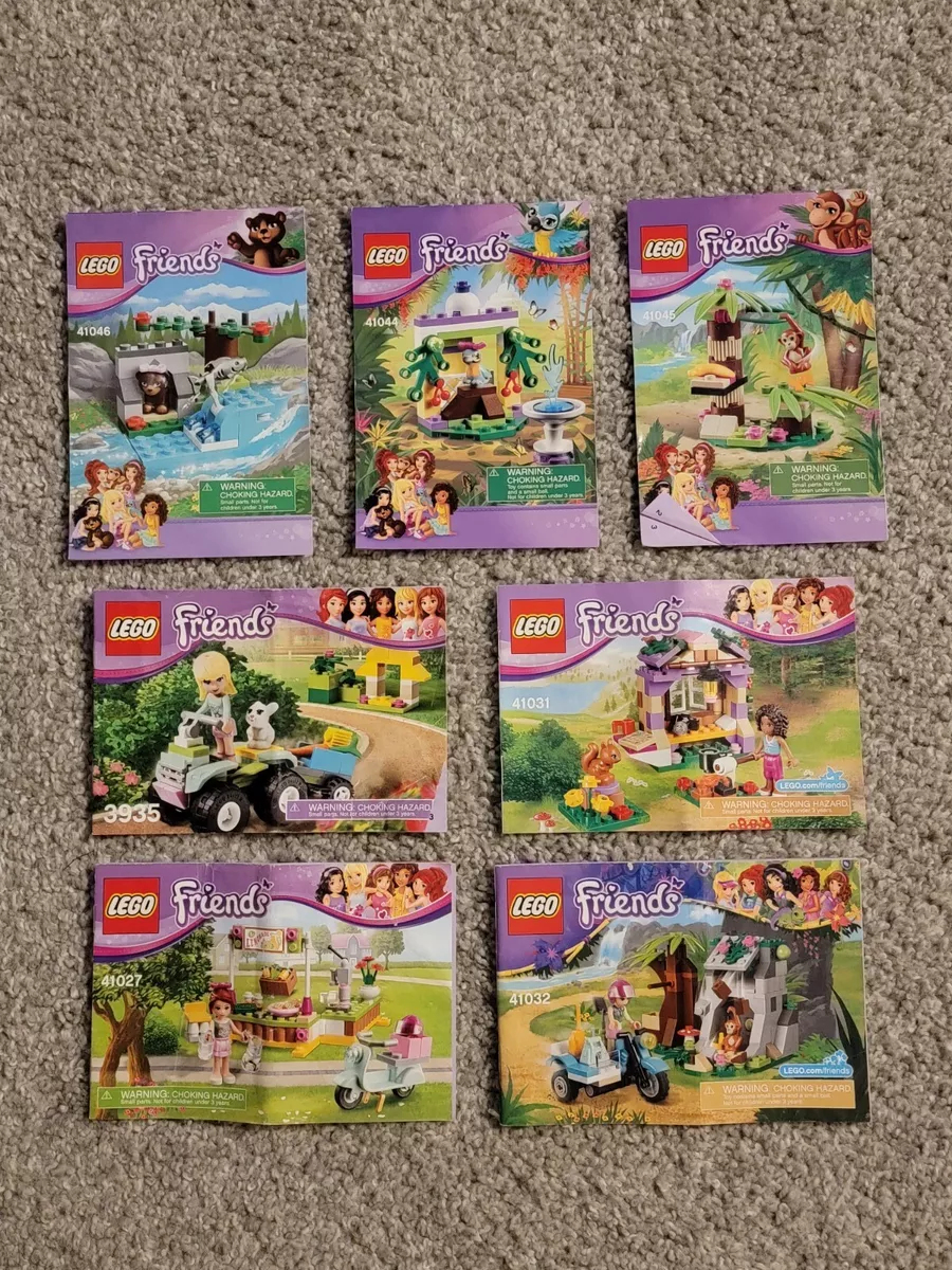 lego friends instruction manuals