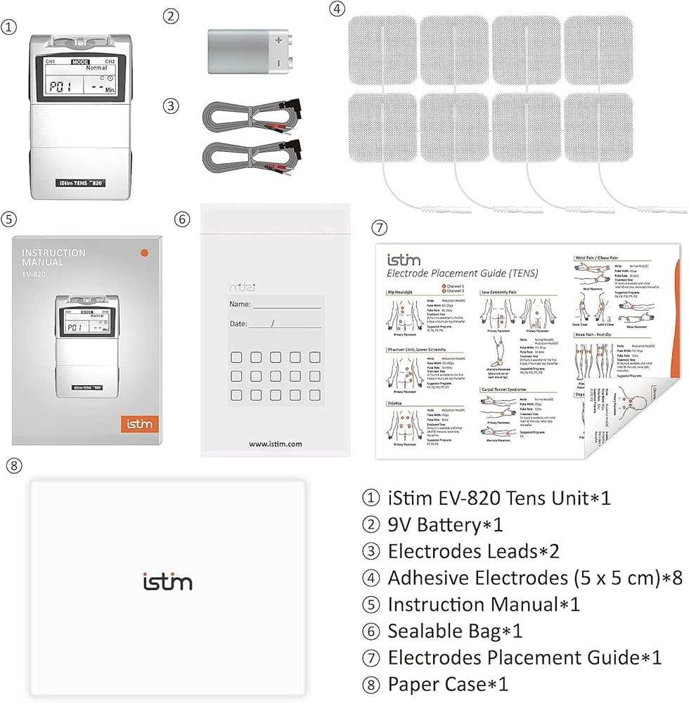 elgetec tens machine instructions manual