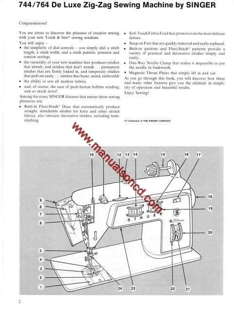 elna 744 instruction manual