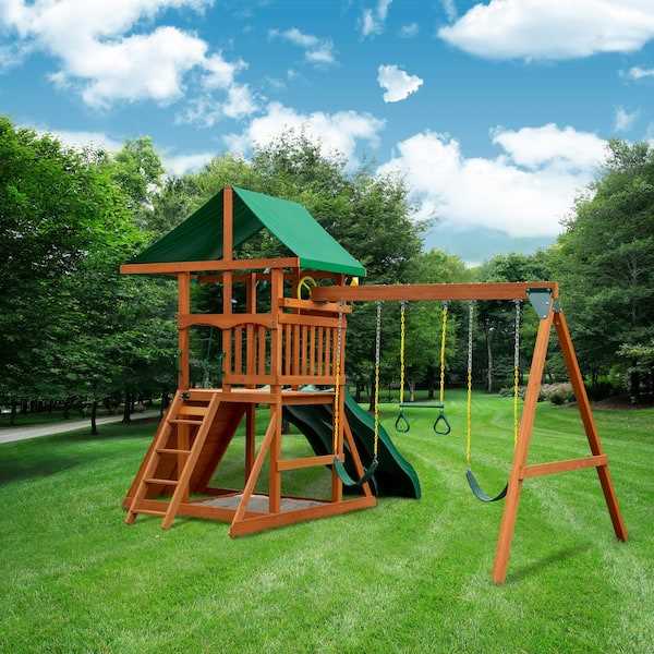 backyard discovery tucson cedar wooden swing set instruction manual