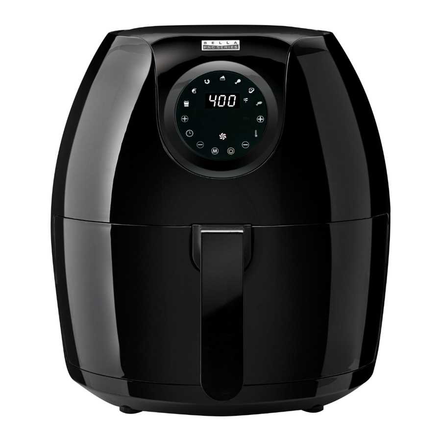 bella air fryer instruction manual