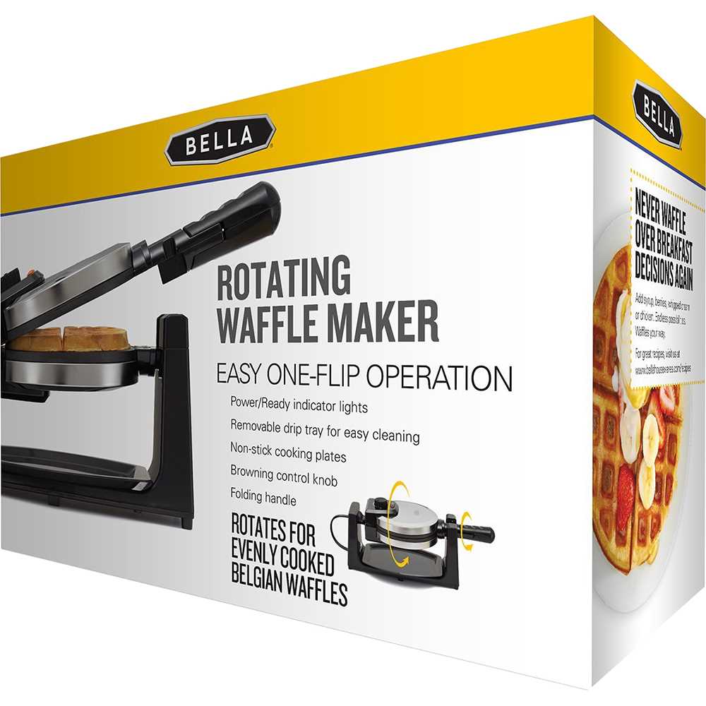 bella waffle maker instruction manual