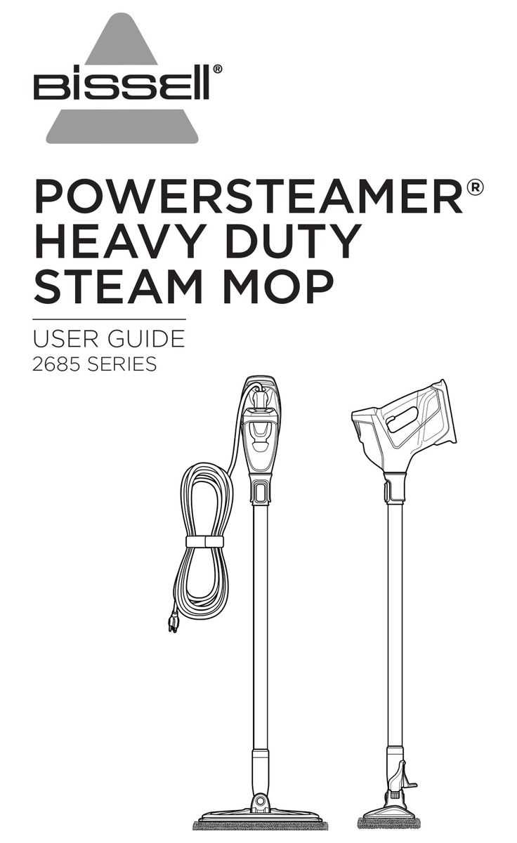 bissell steam mop instruction manual