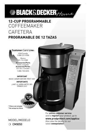 black and decker coffee maker instructions manual