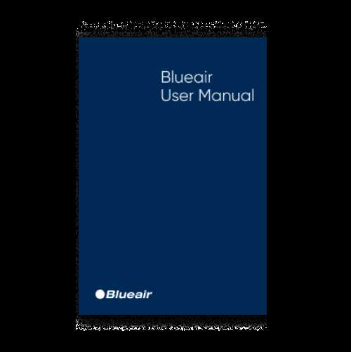 blue air purifier instruction manual