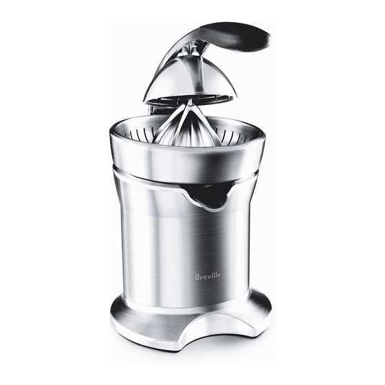 breville juice fountain instruction manual