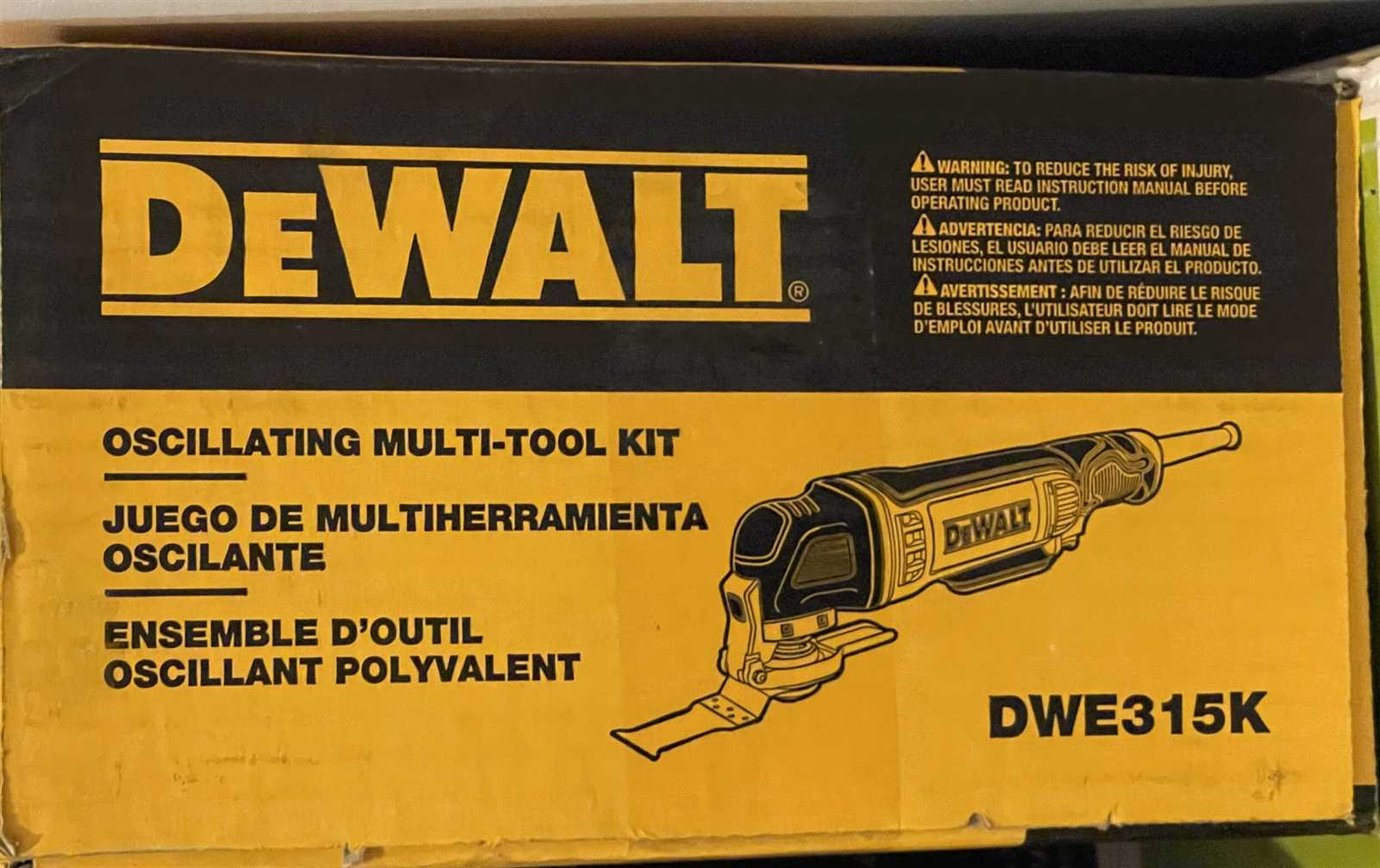 dewalt multi tool instruction manual