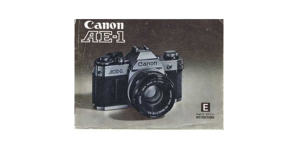 canon ae 1 program instruction manual