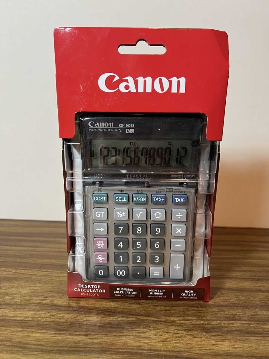 canon hs 1200ts calculator instruction manual