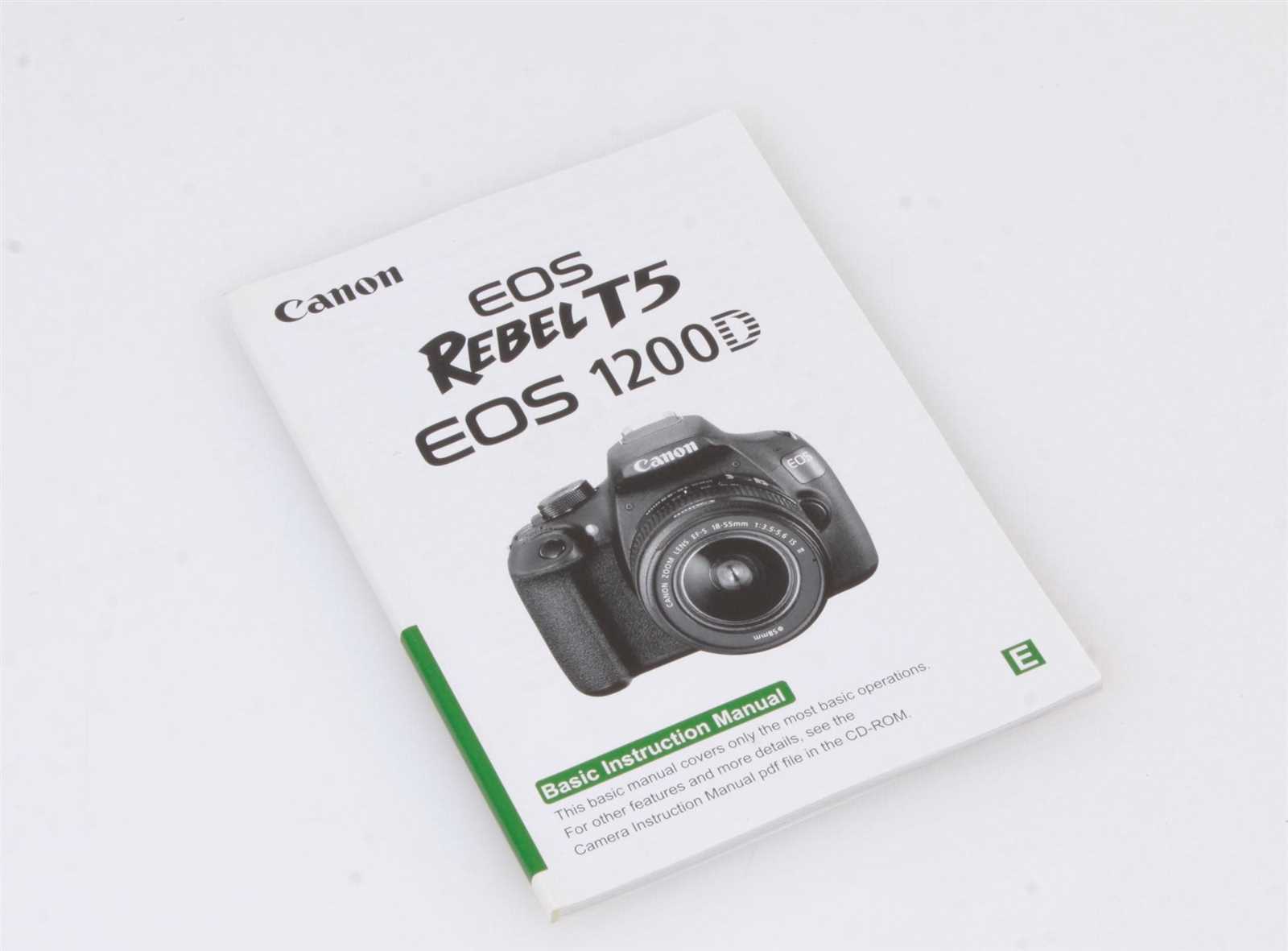 canon rebel t5 instruction manual