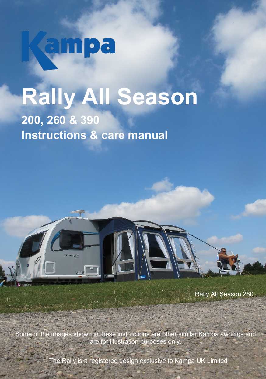 caravan awning instructions manual