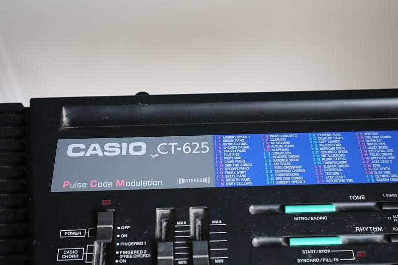 casio ct 625 instruction manual