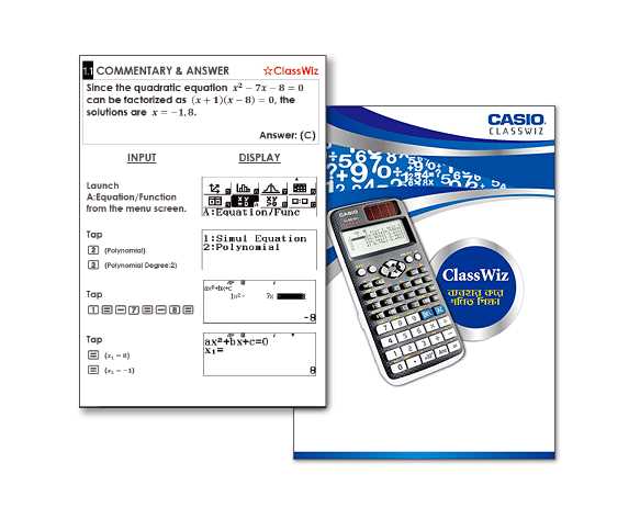 casio fx 991ms instruction manual