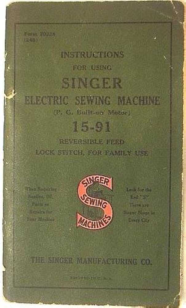 singer 15 91 instruction manual