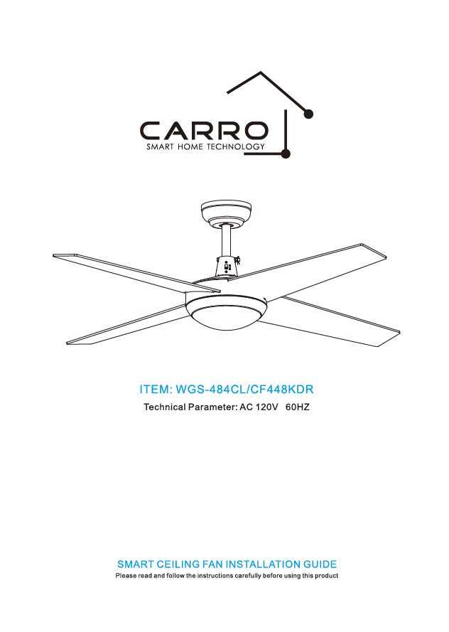 ceiling fan instruction manual