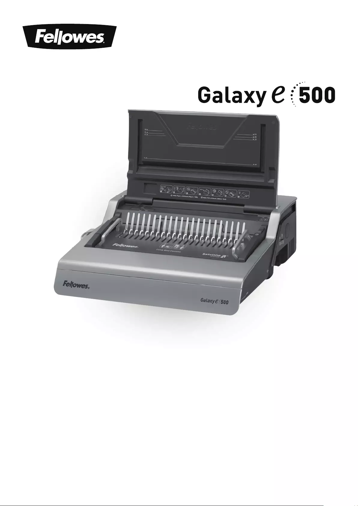 fellowes galaxy 500 instruction manual