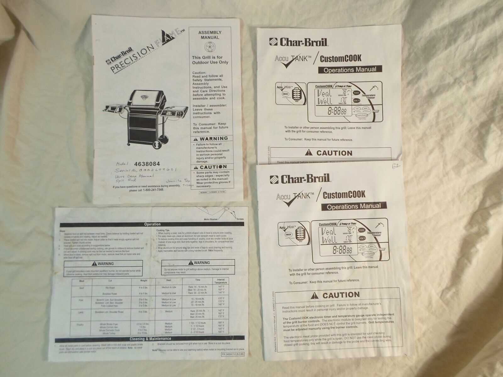 char broil tru infrared instruction manual