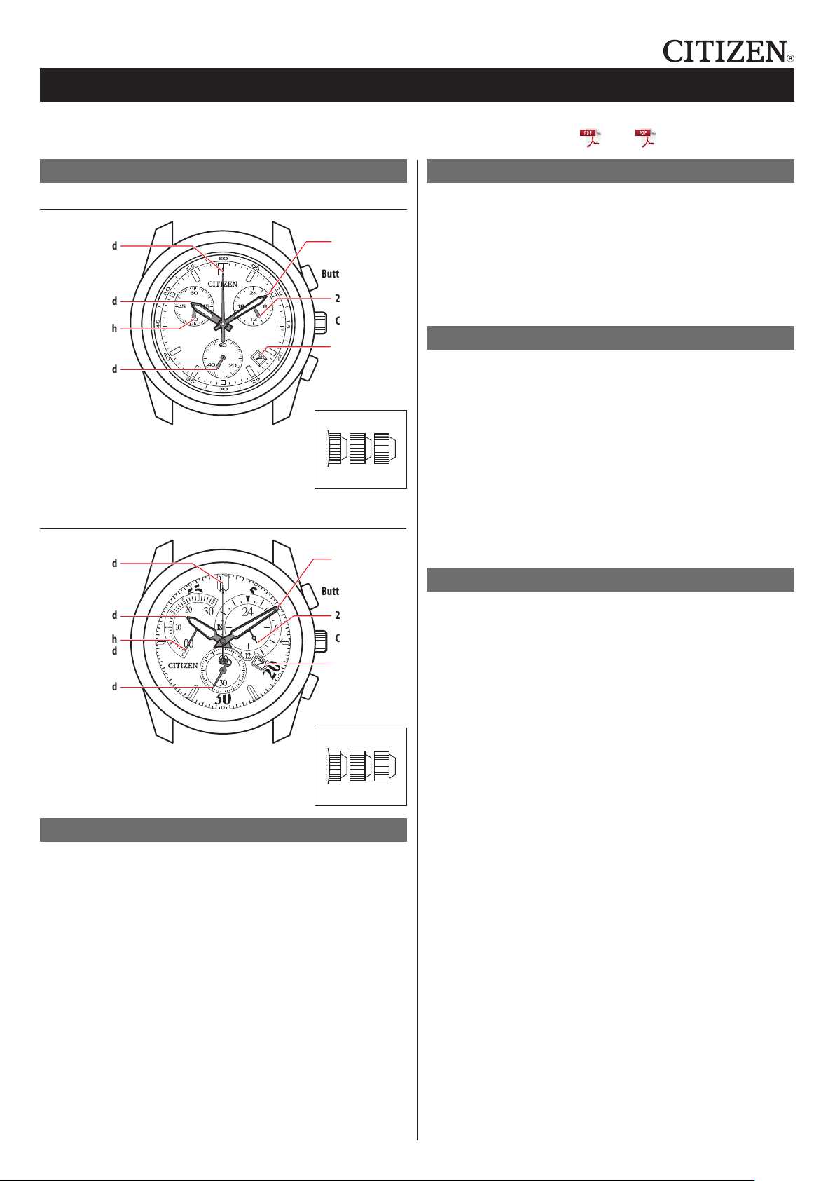 citizen watch e870 instruction manual