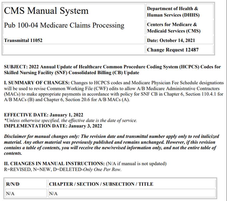 cms manual coding instructions