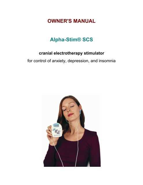 comfort stim instruction manual