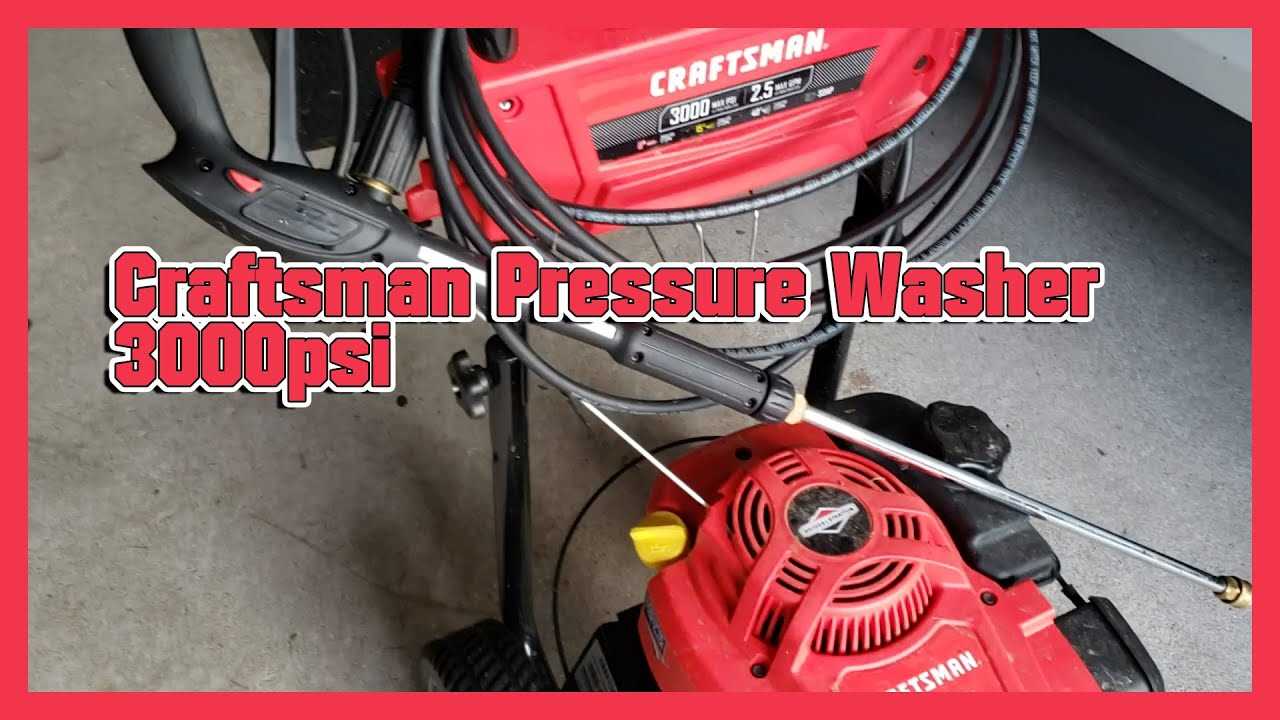 craftsman pressure washer instruction manual