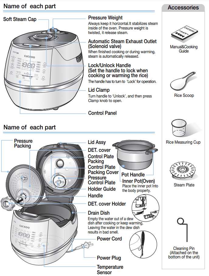 cuckoo rice cooker instruction manual