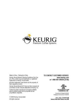 keurig b30 instruction manual