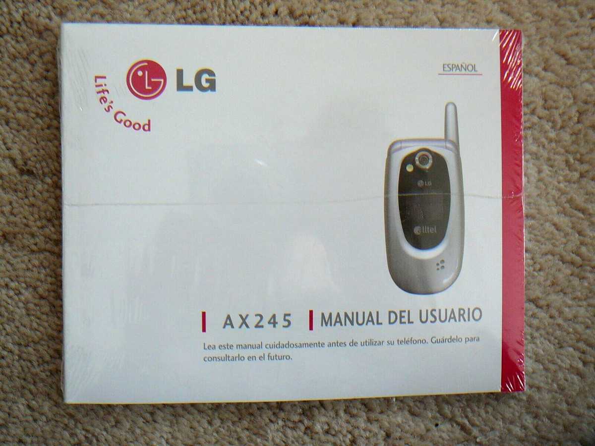 lg extravert instruction manual