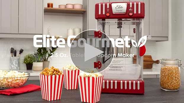 elite popcorn maker instruction manual