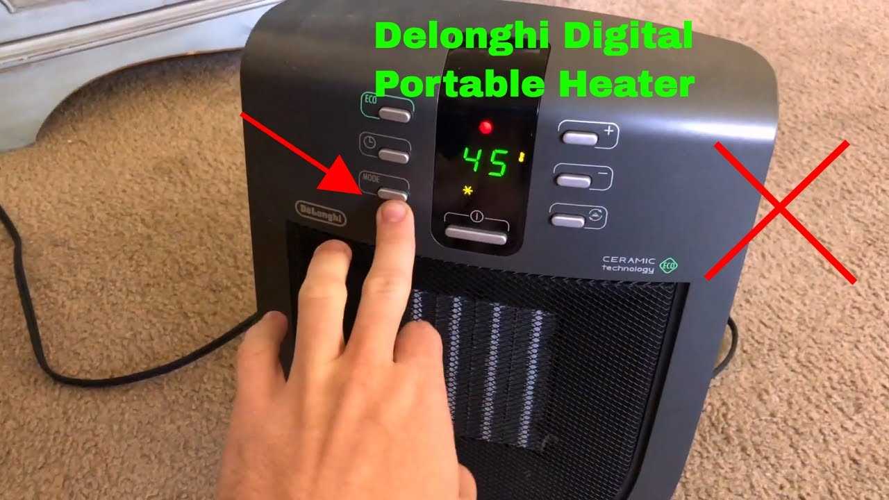 delonghi heater fan instruction manual