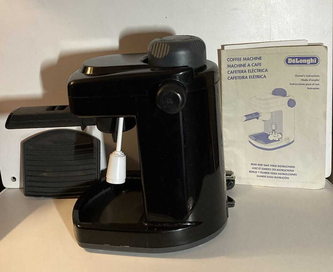 delonghi manual espresso machine instructions