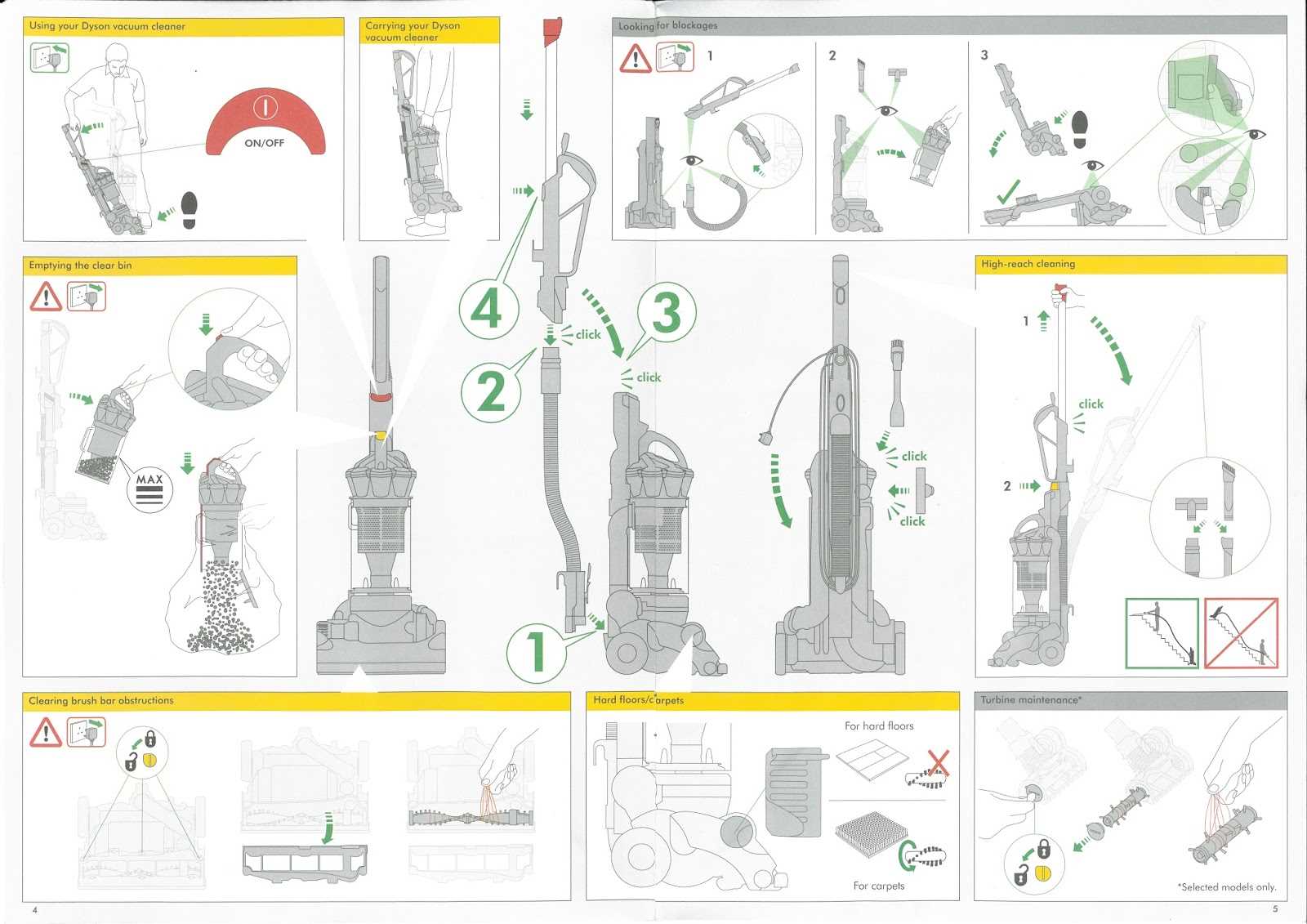 dyson hoover instruction manual