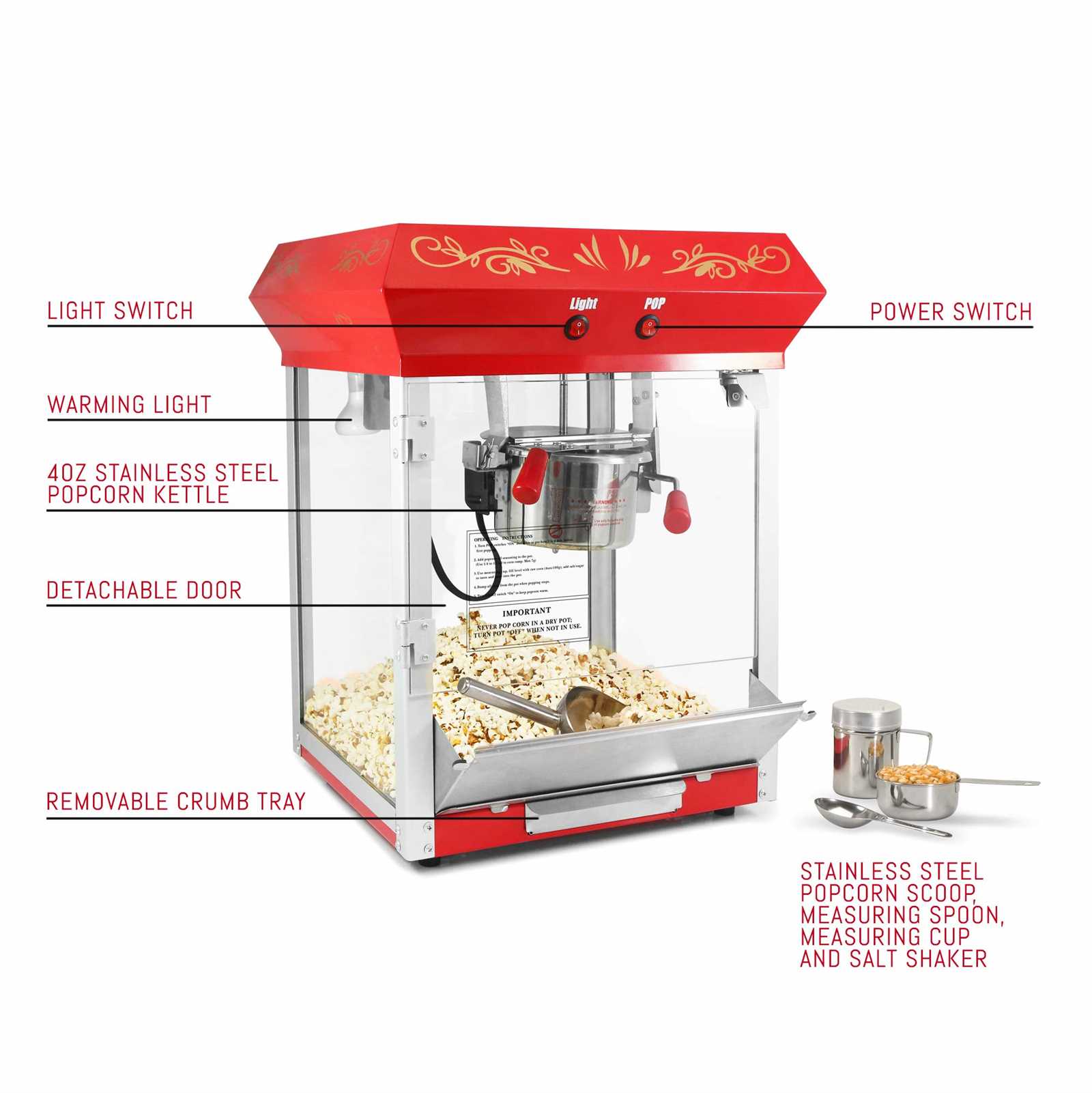 elite popcorn maker instruction manual