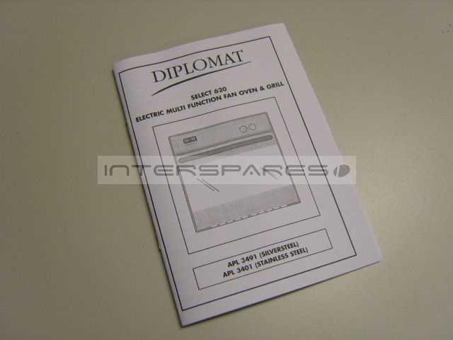 diplomat oven manual instructions