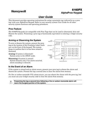 honeywell 6160 instruction manual