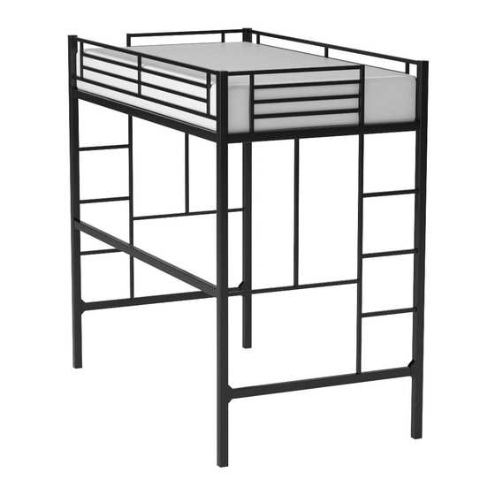 dorel twin over full metal bunk bed black instruction manual