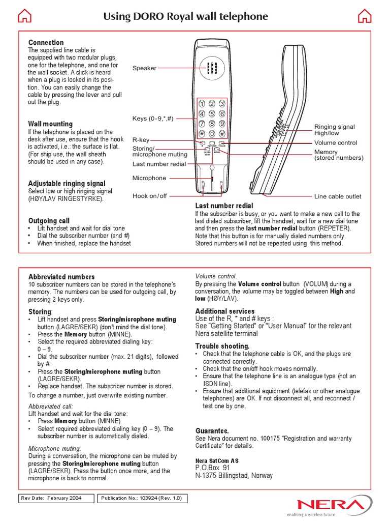 doro phone instruction manual