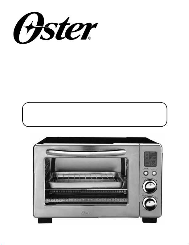 instruction manual for oster toaster oven