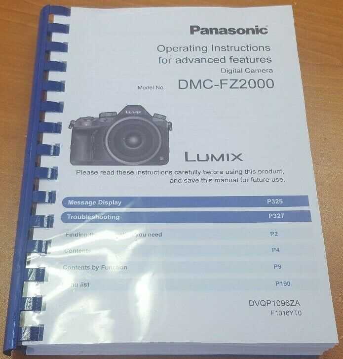 panasonic lumix fz70 instruction manual