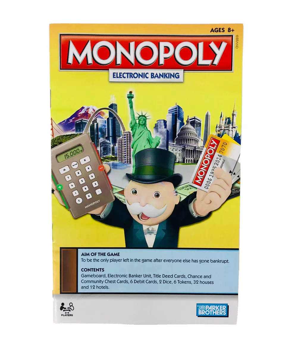 electronic monopoly instructions manual