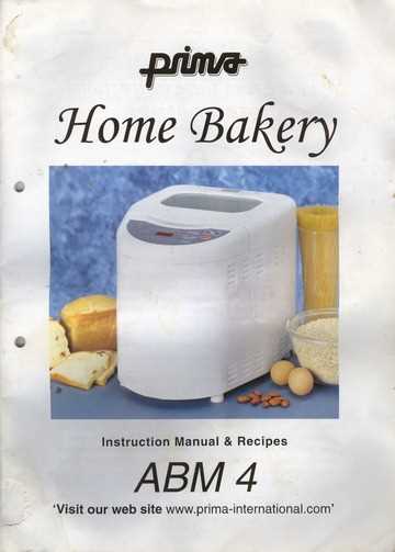 sunbeam bread machine instruction manual