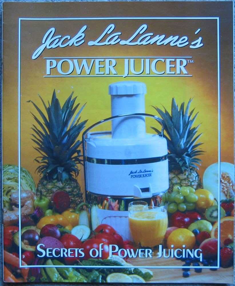 jack lalanne power juicer instruction manual