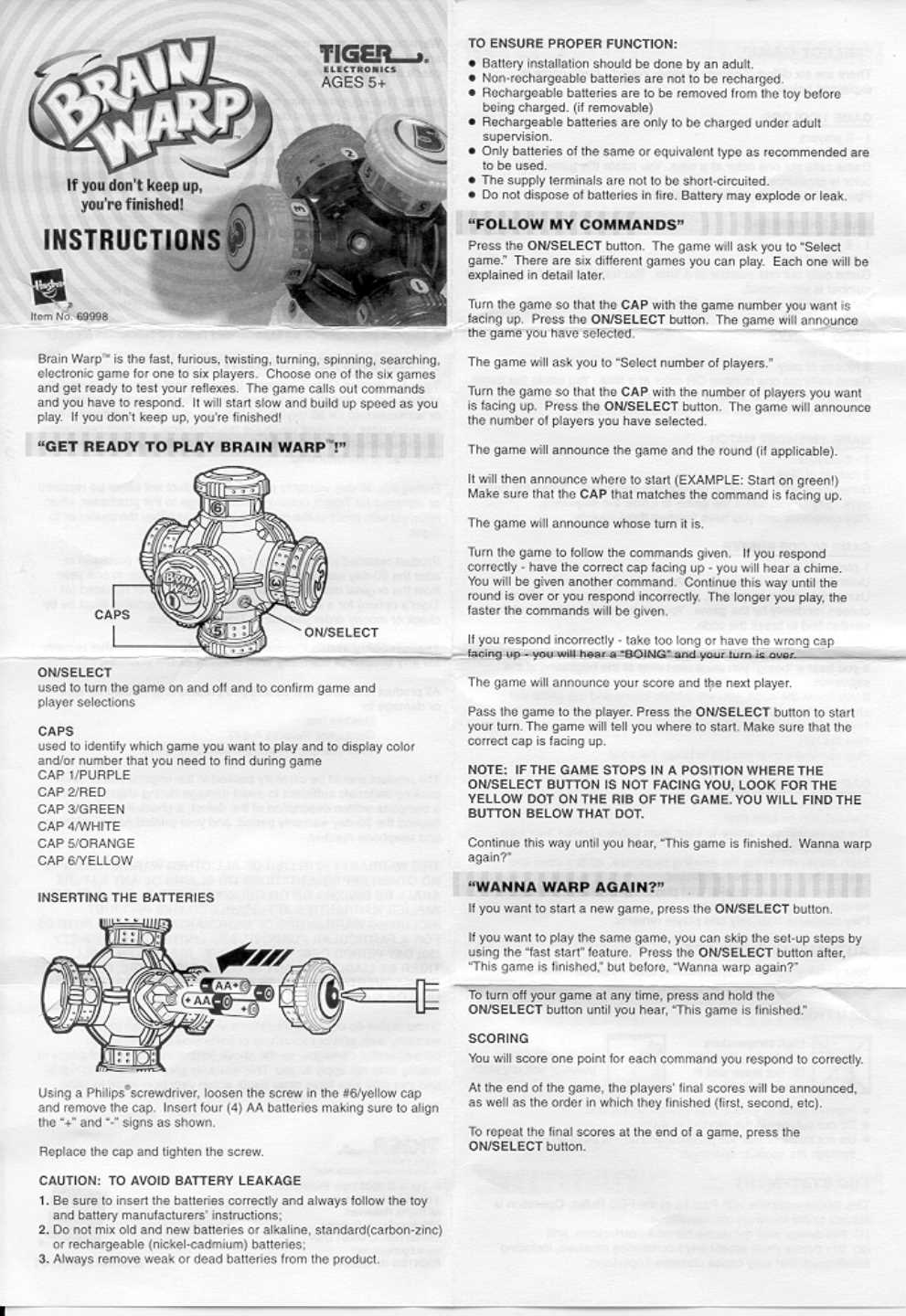 game ready instruction manual