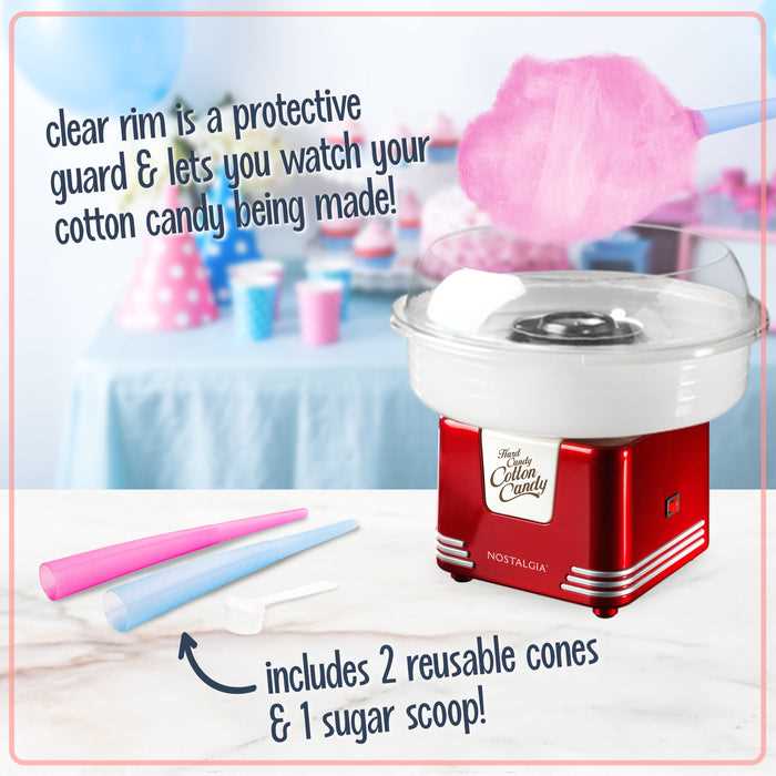 nostalgia cotton candy maker instruction manual