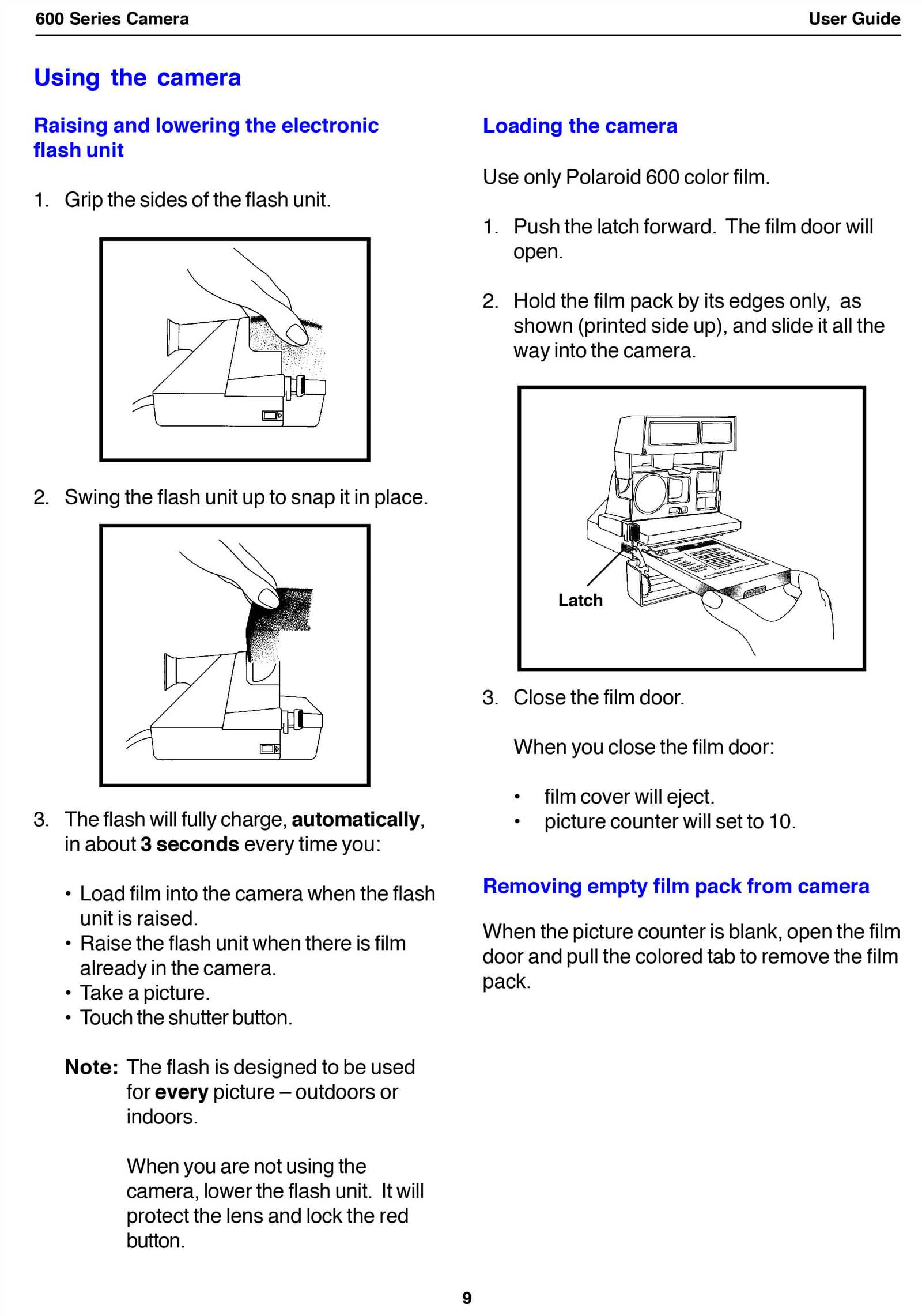 polaroid 600 instruction manual