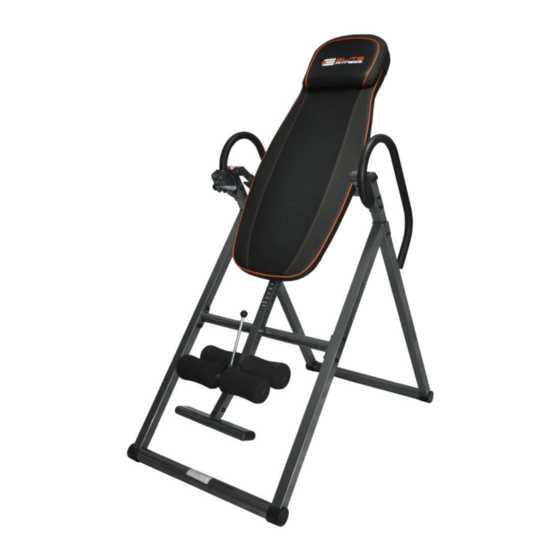 elite fitness inversion table instruction manual