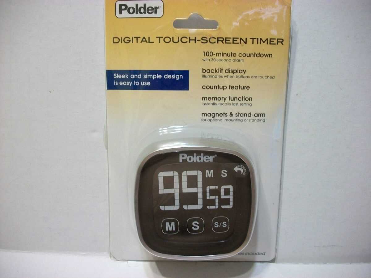 polder timer instruction manual